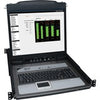 Tripp Lite 8-Port Rack Console KVM Switch w/19" LCD & 8 PS2/USB Cables 1U