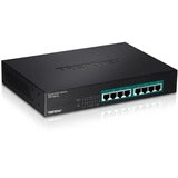 TRENDnet 8-Port Gigabit GREENnet PoE+ Switch; TPE-TG81g; 8 x Gigabit PoE+ Ports; Rack Mountable; Up to 30 W Per Port with 110 W Total Power Budget; Ethernet Network Switch; Metal; Lifetime Protection