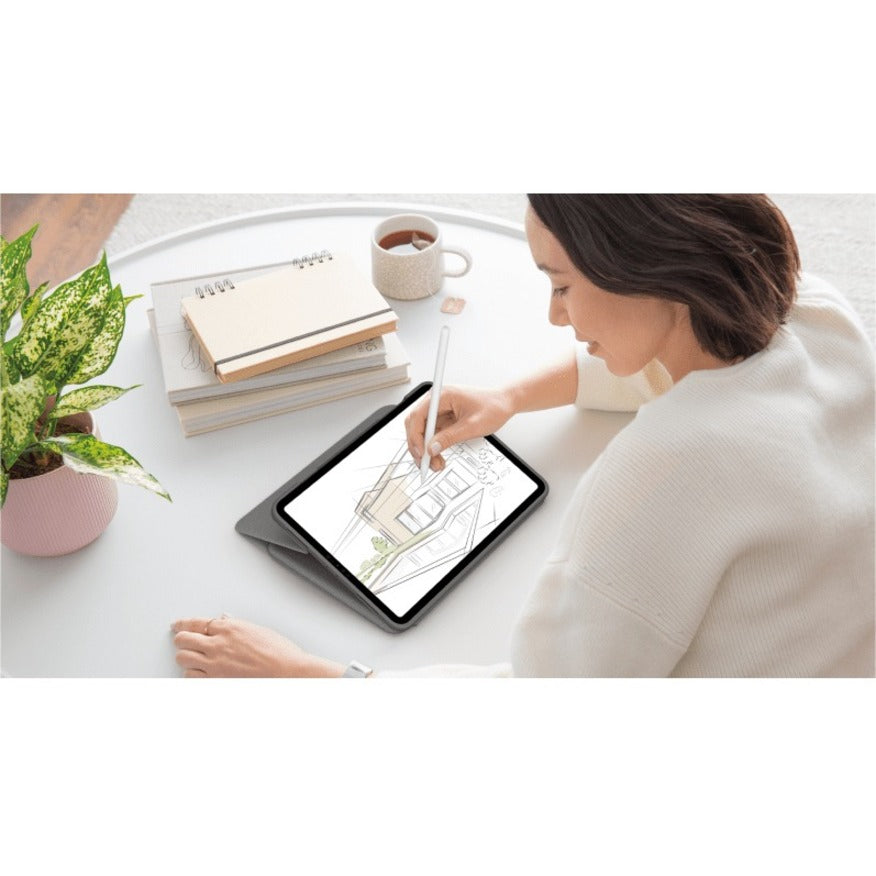 Logitech Folio Touch Keyboard/Cover Case (Folio) Apple, Logitech iPad Air (4th Generation) Tablet - Oxford Gray