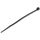 4XEM 100 Pack 10" Cable Ties - Black Medium Nylon/Plastic Zip Tie
