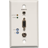 Tripp Lite VGA + Audio over Cat5/Cat6 Video Receiver RJ45 type Wallplate TAA / GSA