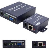 VGA Female to RJ-45 Female Black Extender Which Provides VGA video extension over Cat5 For Resolution Up to 1920x1200 (WUXGA)