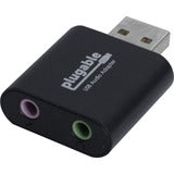 Plugable USB Audio Adapter with 3.5mm Speaker-Headphone and Microphone Jack