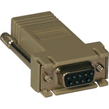 Tripp Lite Modular Serial Crossover Adapter Ethernet to Console Server RJ45-F/DB9-F