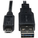 Tripp Lite 6ft USB 2.0 High Speed Cable Reversible A to 5Pin Micro B M/M