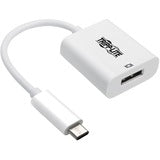 Tripp Lite USB C to DisplayPort Adapter Cable w Equalizer 8K UHD White USB C to DP 6in