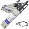 AddOn Intel X4DACBL3 Compatible TAA Compliant 40GBase-CU QSFP+ to 4xSFP+ Direct Attach Cable (Passive Twinax, 3m)