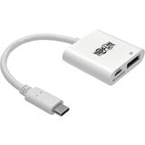Tripp Lite USB C to DisplayPort Video Adapter Converter w/ USB-C PD Charging Port, USB Type C to DP, USB-C, USB Type-C 6in
