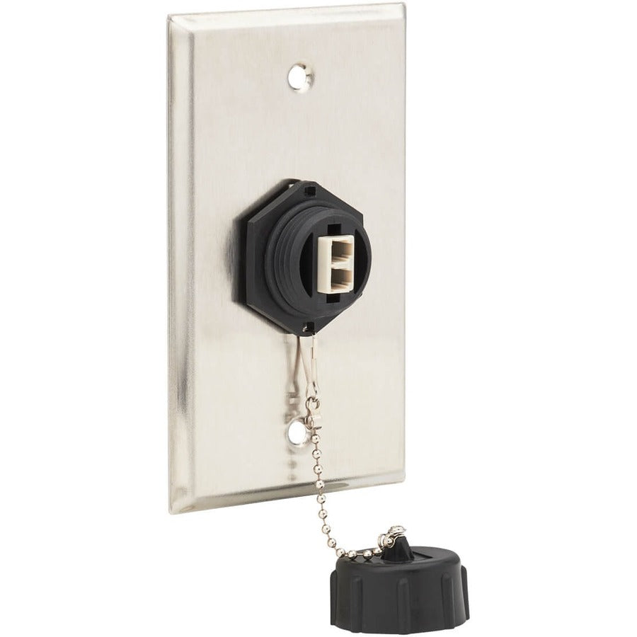 Tripp Lite Rigid Industrial IP68 Duplex Multimode Fiber Coupler LC/LC