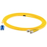 AddOn 3m FC (Male) to LC (Male) Yellow OS2 Duplex Fiber OFNR (Riser-Rated) Patch Cable