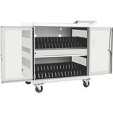 Tripp Lite 32-Port USB Charging Cart Storage Station Android Tablet White