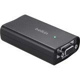 Belkin HDMI to VGA + 3.5mm Audio Adapter Video Converter - Black - 1 x HDMI (Type A) Digital Audio/Video - 1 x HD-15 Female VGA, 1 x Mini-phone Stereo Audio - 1920 x 1080 Supported - Black