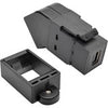 Tripp Lite Mini DisplayPort to DisplayPort Keystone Panel Mount Coupler Angled FF