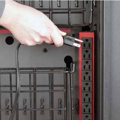 Tripp Lite 48-Port AC Charging Cart Storage Station Chromebook Laptop Tablet Black