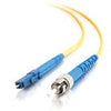 C2G 15m LC-ST 9/125 OS1 Simplex Singlemode PVC Fiber Optic Cable (LSZH) - Yellow