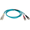 Tripp Lite 5M 10Gb Duplex Multimode 50/125 OM3 LSZH Fiber Optic Patch Cable LC/ST Aqua 16' 16ft 5 Meter