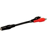 Comprehensive 3.5mm Stereo Jack to Two RCA Plugs 6 inch