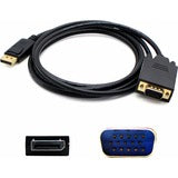 3ft DisplayPort 1.2 Male to VGA Male Black Cable For Resolution Up to 1920x1200 (WUXGA)