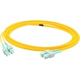 AddOn 6m ASC (Male) to ASC (Male) Yellow OS2 Duplex Fiber OFNR (Riser-Rated) Patch Cable