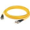 AddOn 1m ST (Male) to ST (Male) Yellow OS2 Duplex Fiber OFNR (Riser-Rated) Patch Cable