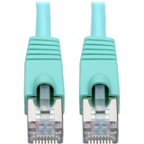 Tripp Lite Cat6a Snagless Shielded STP Patch Cable 10G, PoE, Aqua M/M 10ft