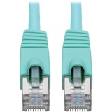 Tripp Lite Cat6a Ethernet Cable 10G STP Snagless Shielded PoE M/M Aqua 6ft