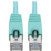 Tripp Lite Cat6a Ethernet Cable 10G STP Snagless Shielded PoE M/M Aqua 6ft