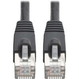 Tripp Lite Cat6a Snagless Shielded STP Patch Cable 10G, PoE Black M/M 30ft