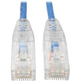 Tripp Lite Cat6 UTP Patch Cable (RJ45) - M/M, Gigabit, Snagless, Molded, Slim, Blue, 15 ft.