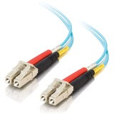 C2G 6m LC-LC 10Gb 50/125 Duplex Multimode OM3 Fiber Cable - Aqua - 20ft