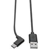 Tripp Lite USB 2.0 Hi-Speed Cable A to USB Type C USB C M/M Right-Angle 6ft 6'