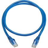 Tripp Lite Cat6 Snagless UTP Network Patch Cable (RJ45 M/M), Blue, 3 ft.