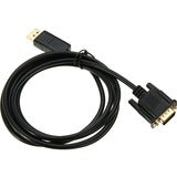 4XEM 1FT DisplayPort To VGA Adapter Cable - Black