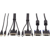 Tripp Lite DVI KVM Cable Kit DVI USB 3.5mm Audio 3xM/M USB M/M DVI M/M 10ft
