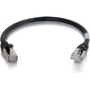 C2G 6in Cat6a Snagless Shielded (STP) Network Patch Cable - Black