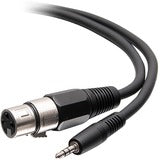 C2G 6ft 3.5mm TRS 3 Position Balanced to XLR Cable - M/F