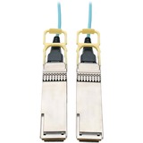 Tripp Lite QSFP28 to QSFP28 Active Optical Cable - 100GbE, AOC, M/M, Aqua, 10 m (32.8 ft.)