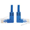 Tripp Lite Cat6 Ethernet Cable Up/Down Angled UTP Slim Molded M/M Blue 1ft