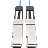 Tripp Lite QSFP+ to QSFP+ Active Optical Cable - 40Gb, AOC, M/M, Aqua, 1 m (3 ft.)