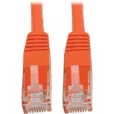 Tripp Lite Cat6 Cat5e Gigabit Molded Patch Cable RJ45 MM 550MHz Orange 20ft