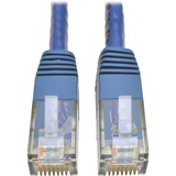 Tripp Lite Cat6 Gigabit Molded Patch Cable RJ45 M/M 550MHz 24 AWG Blue 1'