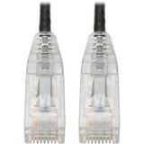 Tripp Lite Cat6 Gigabit Patch Cable Snagless RJ45 Molded Slim Black 15ft