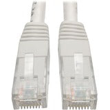 Tripp Lite 5ft Cat6 Gigabit Molded Patch Cable RJ45 M/M 550MHz 24 AWG White