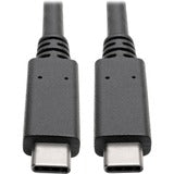 Tripp Lite USB C Cable USB 3.1 Gen 2 w/ 5A Rating 20V M/M USB Type C USB Type-C USB-C 3ft 3'
