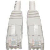 Tripp Lite 3ft Cat6 Gigabit Molded Patch Cable RJ45 M/M 550MHz 24 AWG White 3'