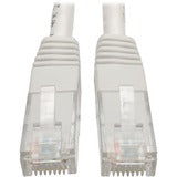 Tripp Lite 2ft Cat6 Gigabit Molded Patch Cable RJ45 M/M 550MHz 24 AWG White