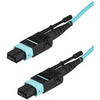 StarTech.com 3m 10 ft MPO / MTP Fiber Optic Cable - Plenum-Rated MTP to MTP Cable - OM3, 40G MPO Cable - Push/Pull-Tab - MPO MTP Cable