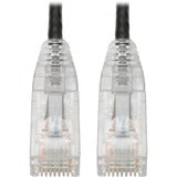 Tripp Lite Cat6 UTP Patch Cable (RJ45) - M/M, Gigabit, Snagless, Molded, Slim, Black, 2 ft
