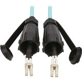 Tripp Lite 10Gb Duplex Multimode 50/125 OM3 Fiber Patch Cable, Aqua, 2M