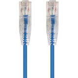 Monoprice SlimRun Cat6 28AWG UTP Ethernet Network Cable, 20ft Blue